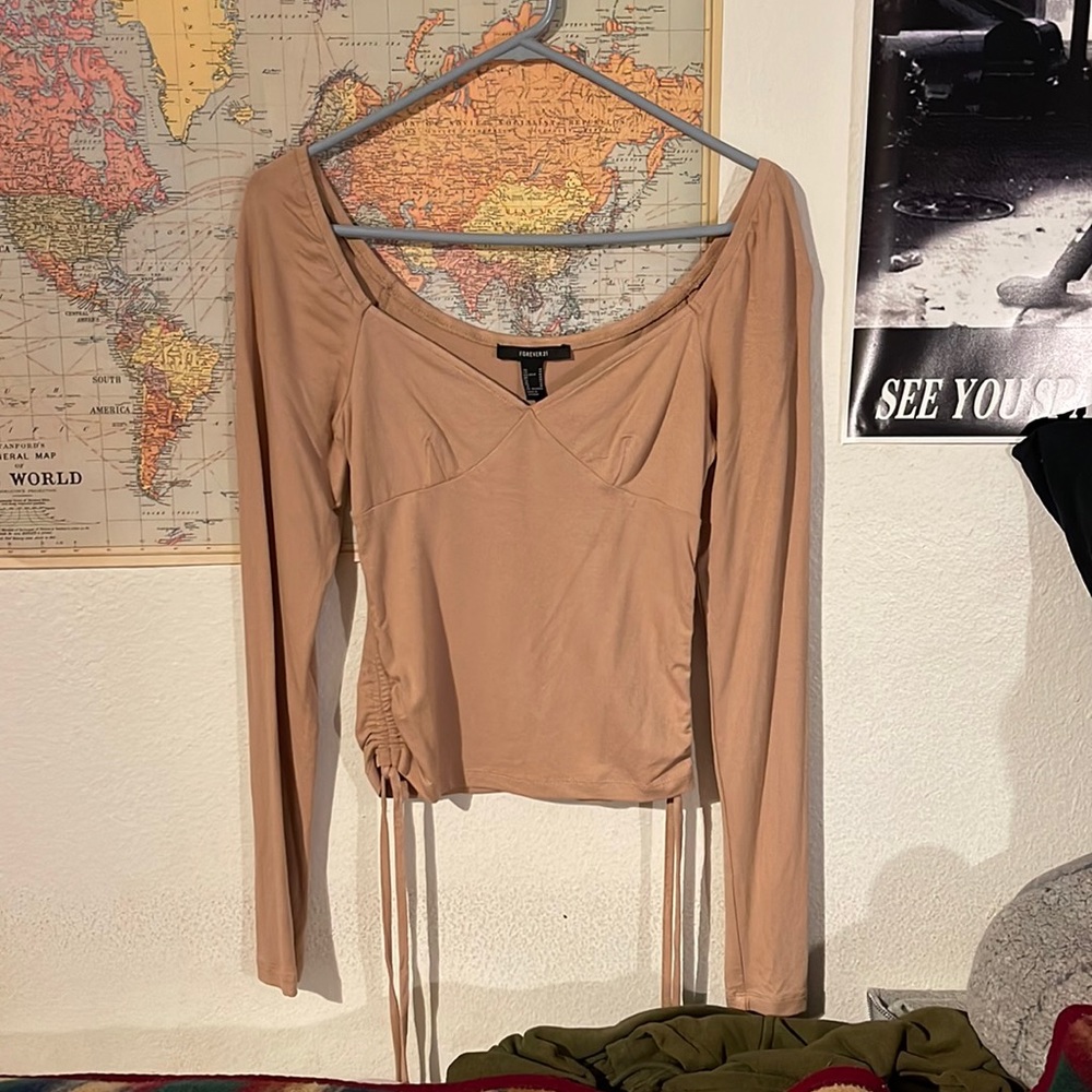 Tan F21 Top